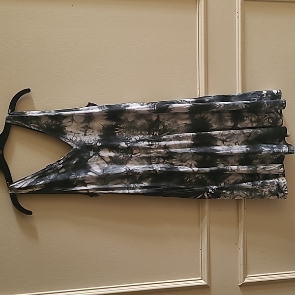 NWOT, Sweaty Betty, Take It Easy Dress, Black Tie Dye, Sz S - Picture 5 of 8